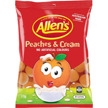 ALLEN'S PEACHES & CREAM PEG BAG 170G X12