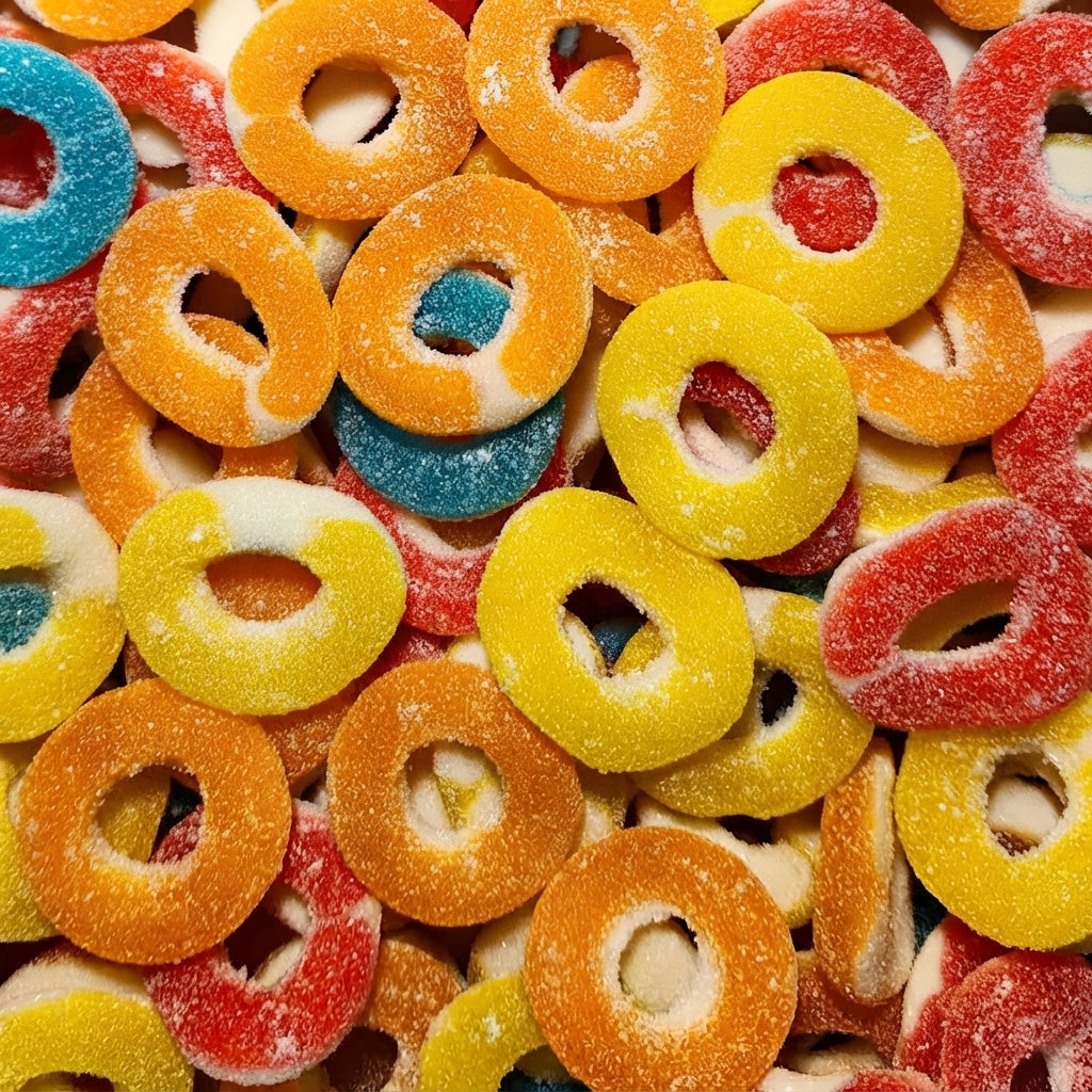DRAGON SOUR ASSORTED RINGS 2KG