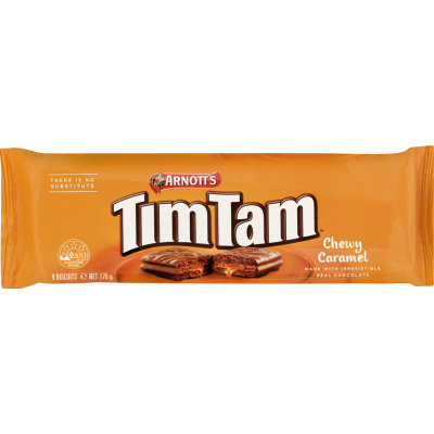 ARNOTT'S TIM TAM CHEWY CARAMEL 175G -130291