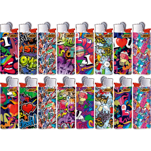 BIC FANCY LIGHTER STREET ART 1X50