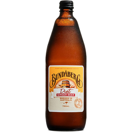 BUNDABERG DIET GINGER BEER 750ML 1X12