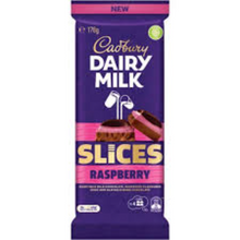 CADBURY BLOCK RASPBERRY SLICES 178G 1X16