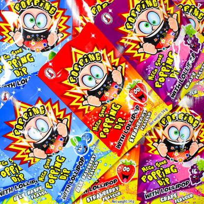 DRAGON MEGA SOUR POPPING DIP 54G X 24CT