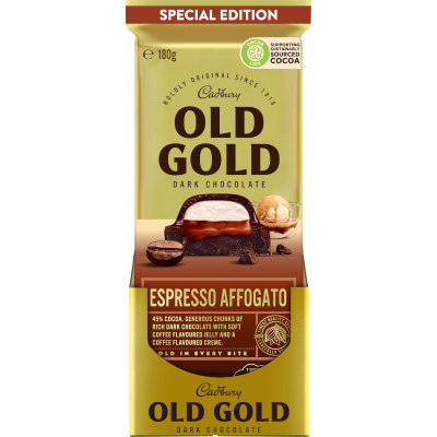 CADBURY BLOCK OLD GOLD ESPRESSO AFFOGATO 180G 1X15