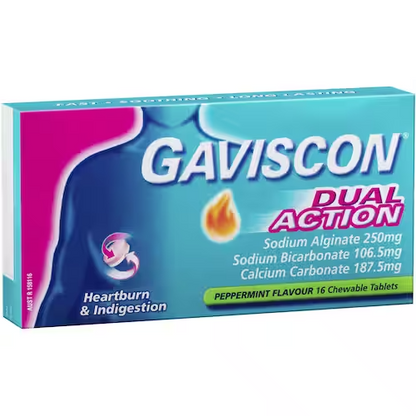 GAVISCON DUAL ACTION TABS 16S