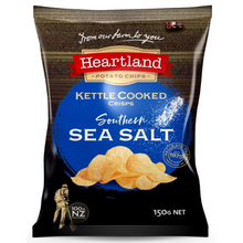 HEARTLAND SOUTHERN SEA SALT - PREMIUM CRAFTED CRISPS 150G 1X12