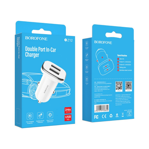 BORO USB CAR CHARGER 1X6
