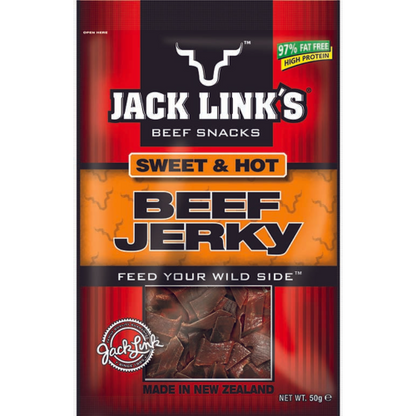 50G JACK'S JERKY SWEET N' HOT 1X10
