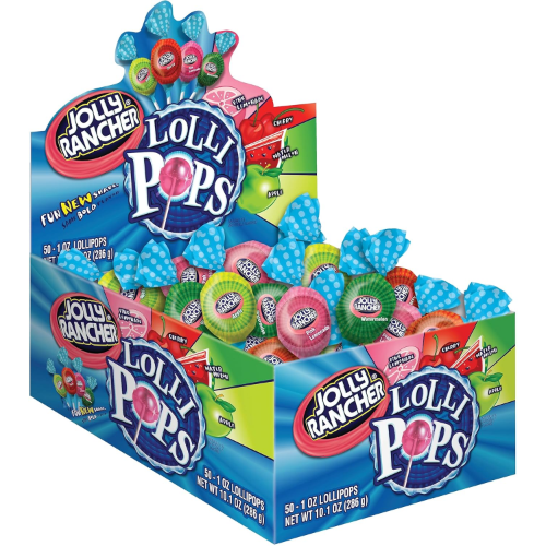 HERSHEY'S JOLLY RANCHER FRUIT CHEW LOLLIPOPS 15.37G 1X800