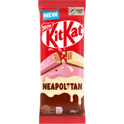 NESTLE BLOCK NEAPOLITAN 160G 1X12