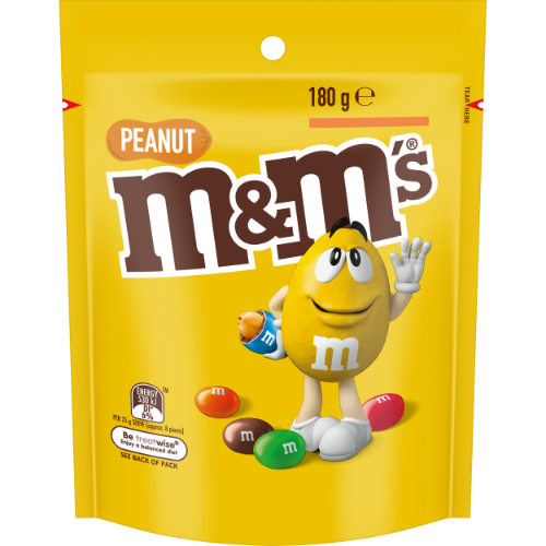 M&M PEANUT BAG 180G