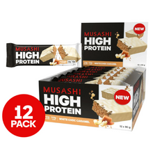 MUSASHI PROTEIN BAR PRO CRISP WHITE CHOC COOKIE CREAM 60G 1X12