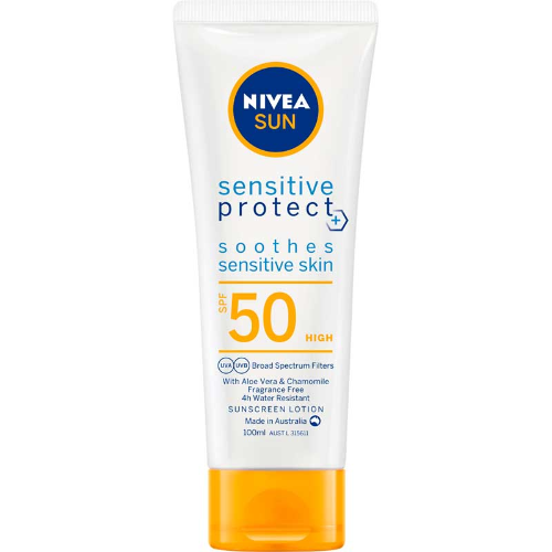 NIVEA SUNSCREEN SENSITIVE SPF 50 TUBE 100ML