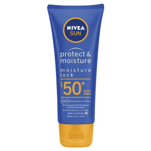 NIVEA MOISTURE LOCK SUNSCREEN SPF 50 TUBE 100ML