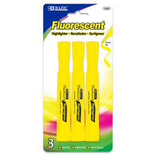 FLUORESCENT HIGHLIGHTERS 3PK