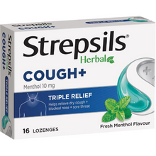 STREPSILS HERBAL COUGH+ MENTHOL LOZENGES 10MG 1X16