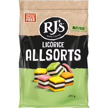 RJ'S BAG LICORICE ALLSORTS BAGS 280G