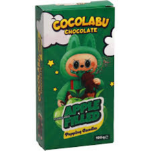 COCOLABU FILLED CHOCOLATE WITH POPPING CANDY APPLE 100G