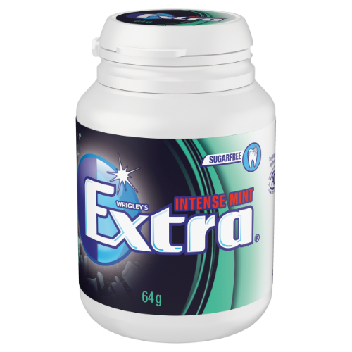WRIGLEY'S EXTRA INTENSE MINT BOTTLE 64G 1X6