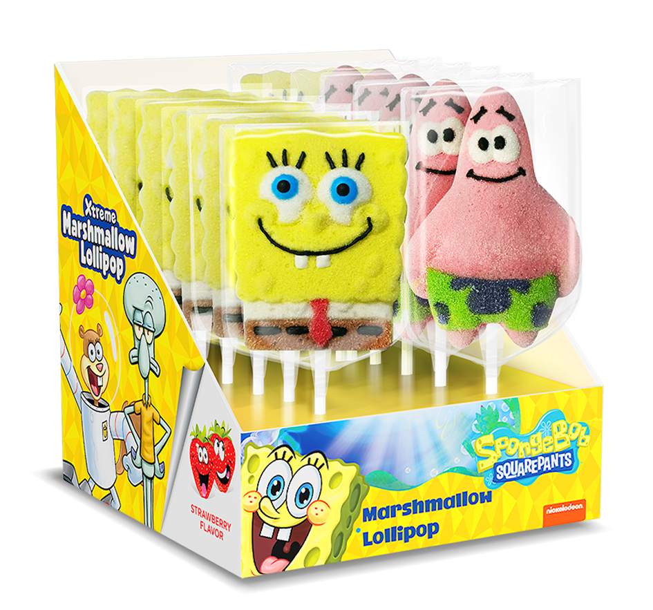 SPONGEBOB MALLOWPOP 45G 1X12