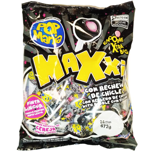 RICLAN POP MANIA  BAG LOLLIPOP CHERRY 1X24