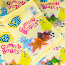 DRAGON NOVELTY LOLLY LAB 130G GUMMY BEARS BAGS