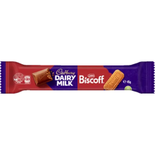 CADBURY MEDIUM BAR BISCOFF DAIRY MILK 45G 1X48