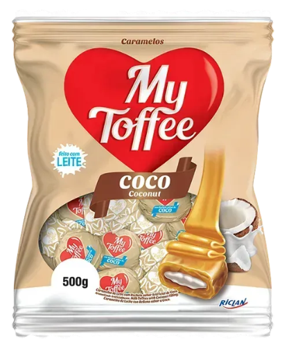 MY TOFFEE LARGE BAG CARAMEL WITH COCONUT FILLING 500G