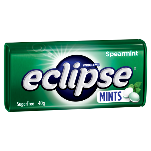 WRIGLEY'S ECLIPSE SPEARMINT HARDPRESSED 40G 1X12
