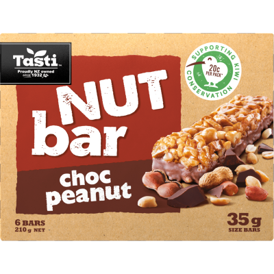 Tasti Nut Bars Choc Peanut 35g 1x6