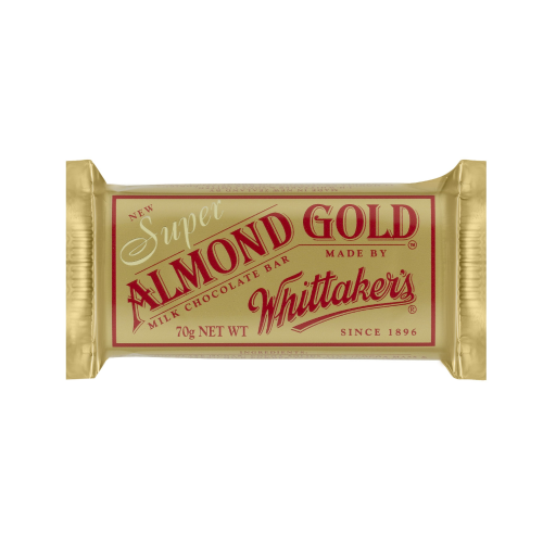 WHITTAKER'S SUPER SLAB ALMOND GOLD 70G 1X30