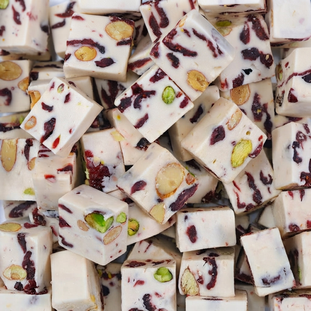CAROUSEL CRANBERRY ALMOND PISTACHIO NUT NOUGAT 5KG