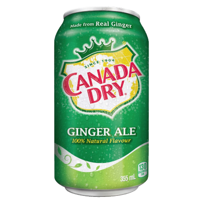 CANADA DRY GINGER ALE 355ML 1X24
