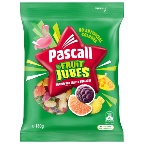 PASCALL FAMILY BAGS FRUIT JUBES 180G