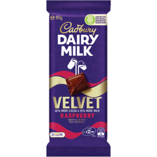 CADBURY BLOCK VELVET RASPBERRY 150G 1X19