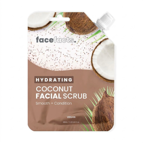 FACE FACTS FACIAL SCRUB COCONUT 60ML 1X12
