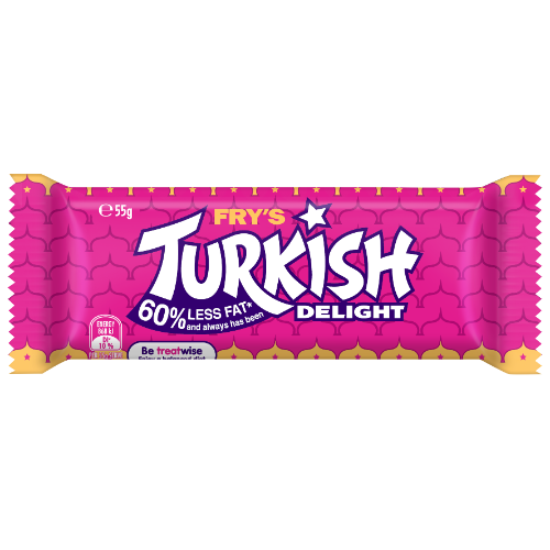 CADBURY MEDIUM BAR TURKISH DELIGHT 50G 1X36