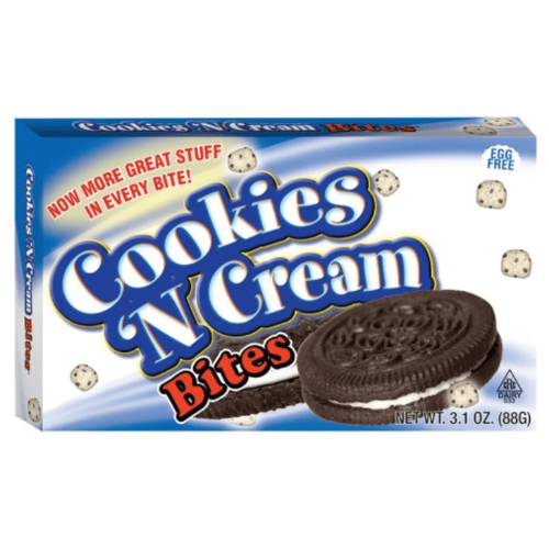 COOKIE DOUGH BITES COOKIES N CREAM THEATRE BOX 88G 1X12