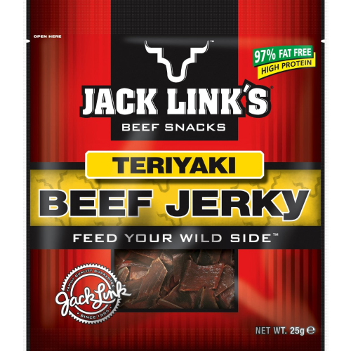 JACK LINKS JERKY TERIYAKI 25G 1X10