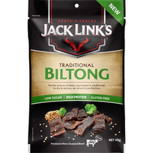 JACK LINKS JERKY BILTONG TRADITIONAL 45G 1X10