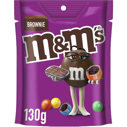 MARS M&M LARGE BAG BROWNIE 130G (Clearance)