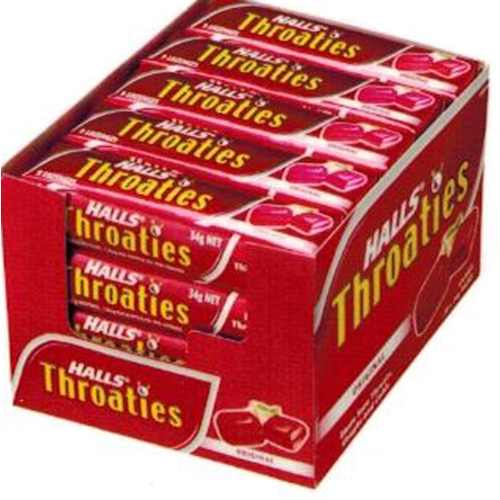 HALLS THROATIES ORIGINAL 34G 1X20