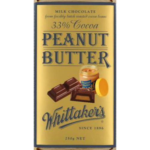 WHITTAKER'S BLOCK PEANUT BUTTER 250G 1X12