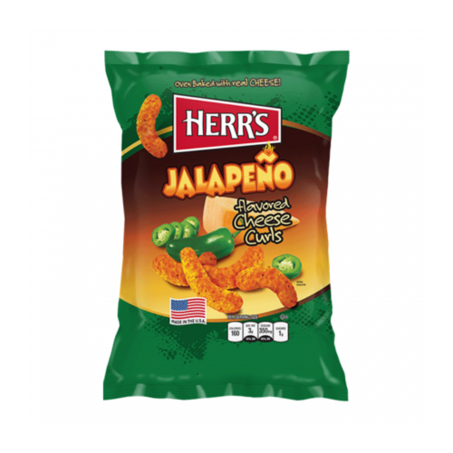 HERR'S JALAPENO CHEESE CURL-6918-170G-6OZ 1X12