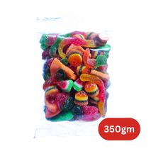DRAGON NOVELTY SOUR GUMMY PARTY MIX 350G 1 X 20