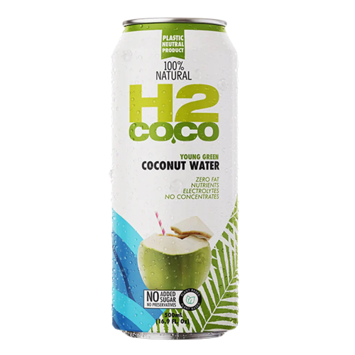 H2 COCO PURE COCONUT WATER CAN 500ML 1X12