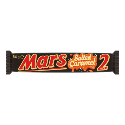 MARS 2 PACK MARS SALTED CARAMEL BROWNIE 64G 1X25 (Clearance)