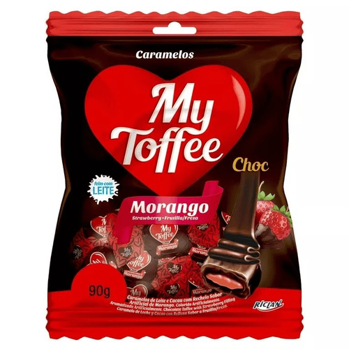 MY TOFFEE BAG CHOC WITH STRAWBERRY FILLING 90G
