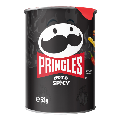 PRINGLES HOT & SPICY 53G 1X12