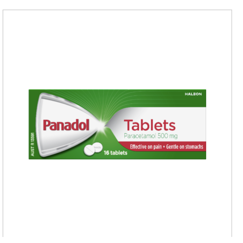 PANADOL 500MG TABLETS 1X16
